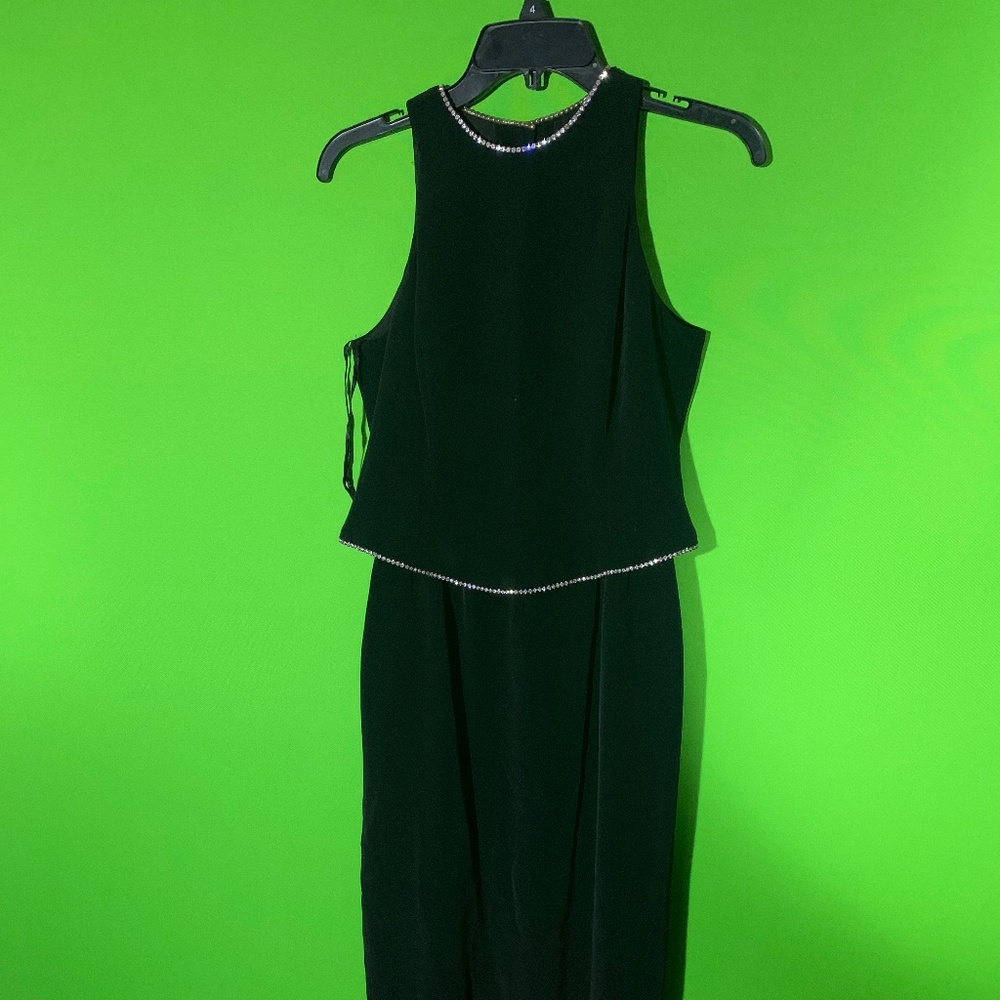 black evening gown